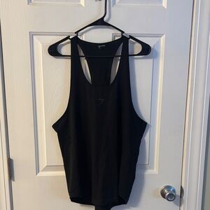 Gymshark Black Stringer Tank Top size medium